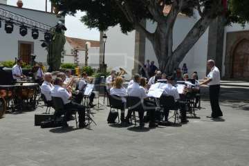 Muestra de artesanía y concierto de la Banda de Música de Telde (Foto Francisco Javier Santana/TA)